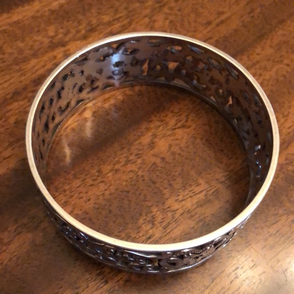 Vintage Brighton Scroll Heart bangle bracelet - Picture 3 of 10